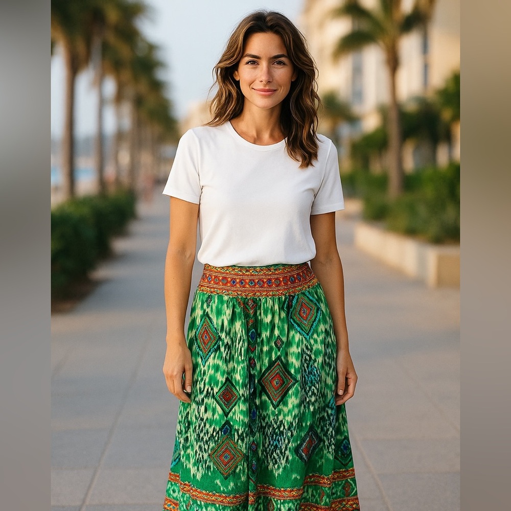 Boho boutique MAXI skirt *NEW* Mix Nouveau